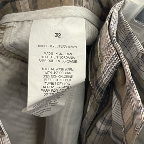 BEN HOGAN PERFORMANCE SIZE 32 BROWN PLAID GOLF SHORTS Size Small - Picture 4 of 7